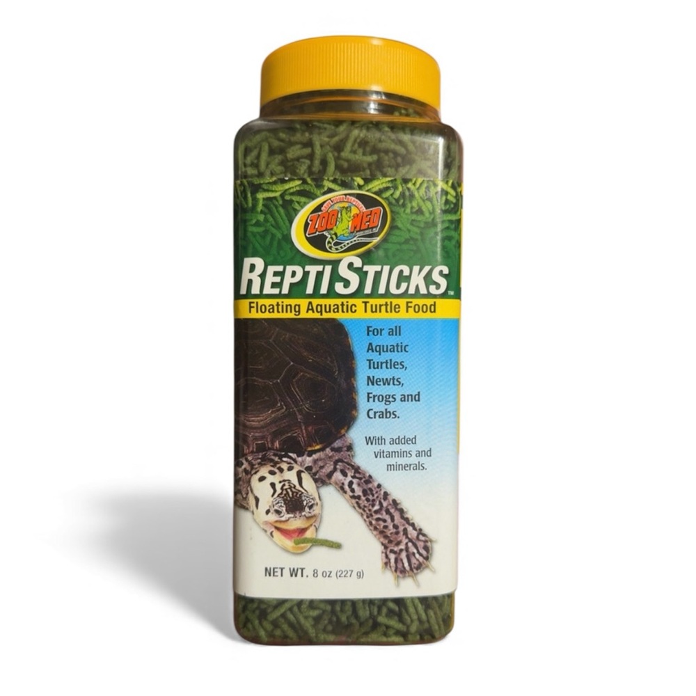 New ReptiSticks Floating Aquatic Turtle Food - Green 8oz